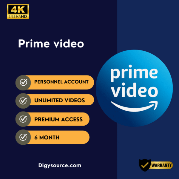Amazon Prime Video Premium Account Subscription | 6 Month Global Access